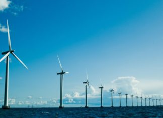 Szélturbinák a Temzénél