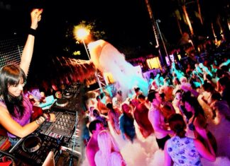 Buddha figyeli a pörgős az éjszakát