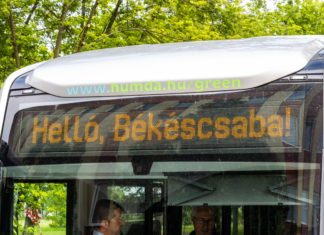 Második alkalommal közlekedik elektromos busz Békéscsabán a Zöld Busz Programban